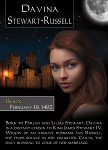Romance Trading Card for Davina Stewart-Russell